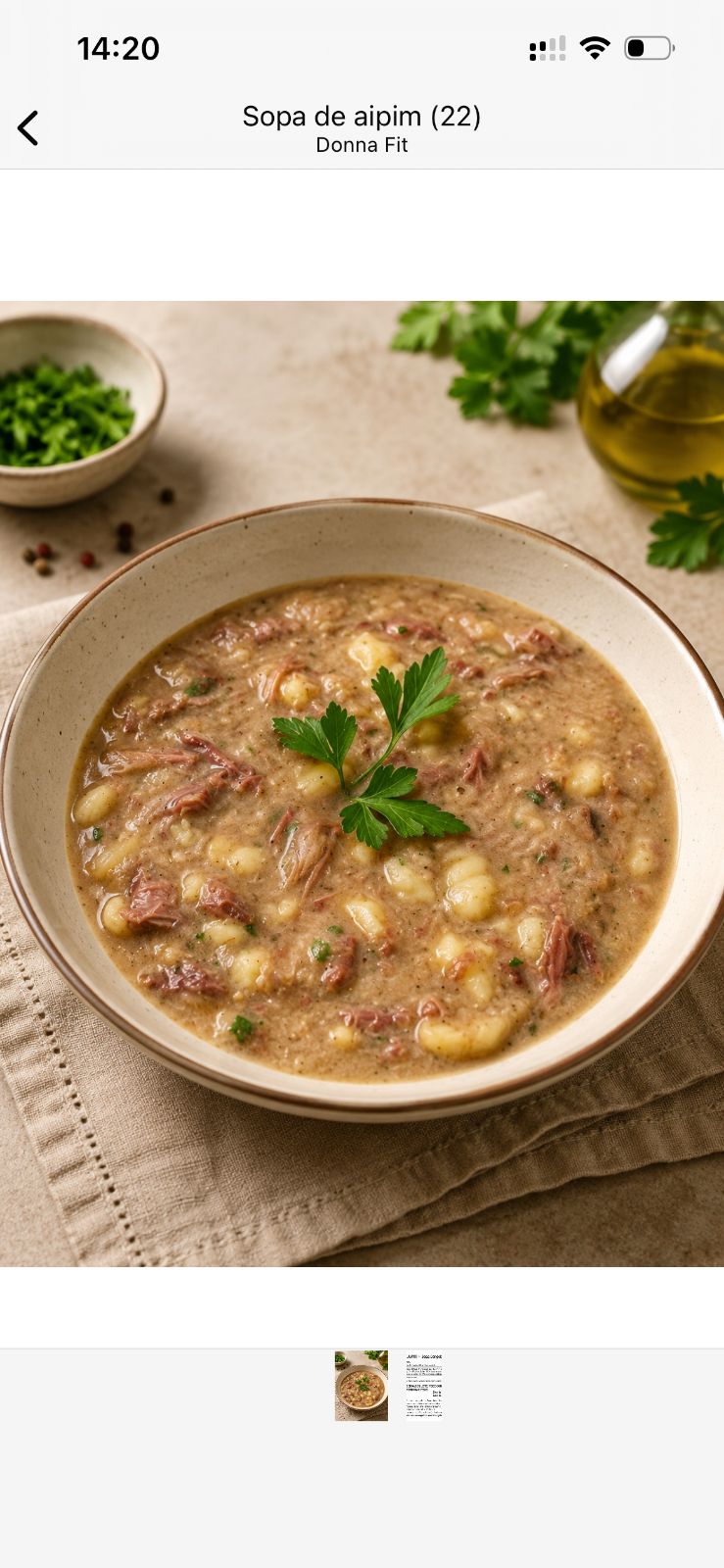 Sopa De Aipim (400G)