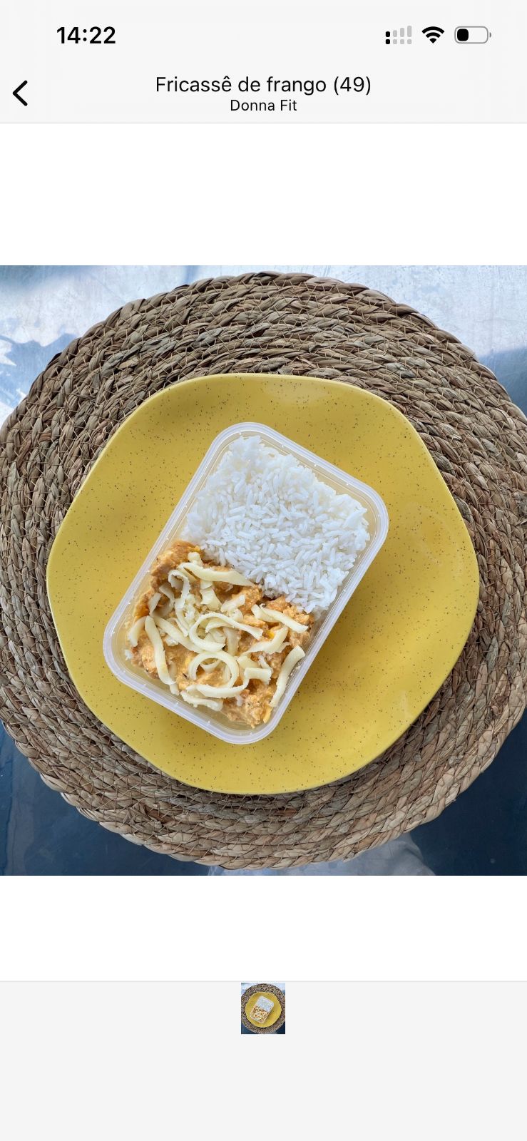 Fricassê De Frango Com Arroz e Batata Palha (350G)