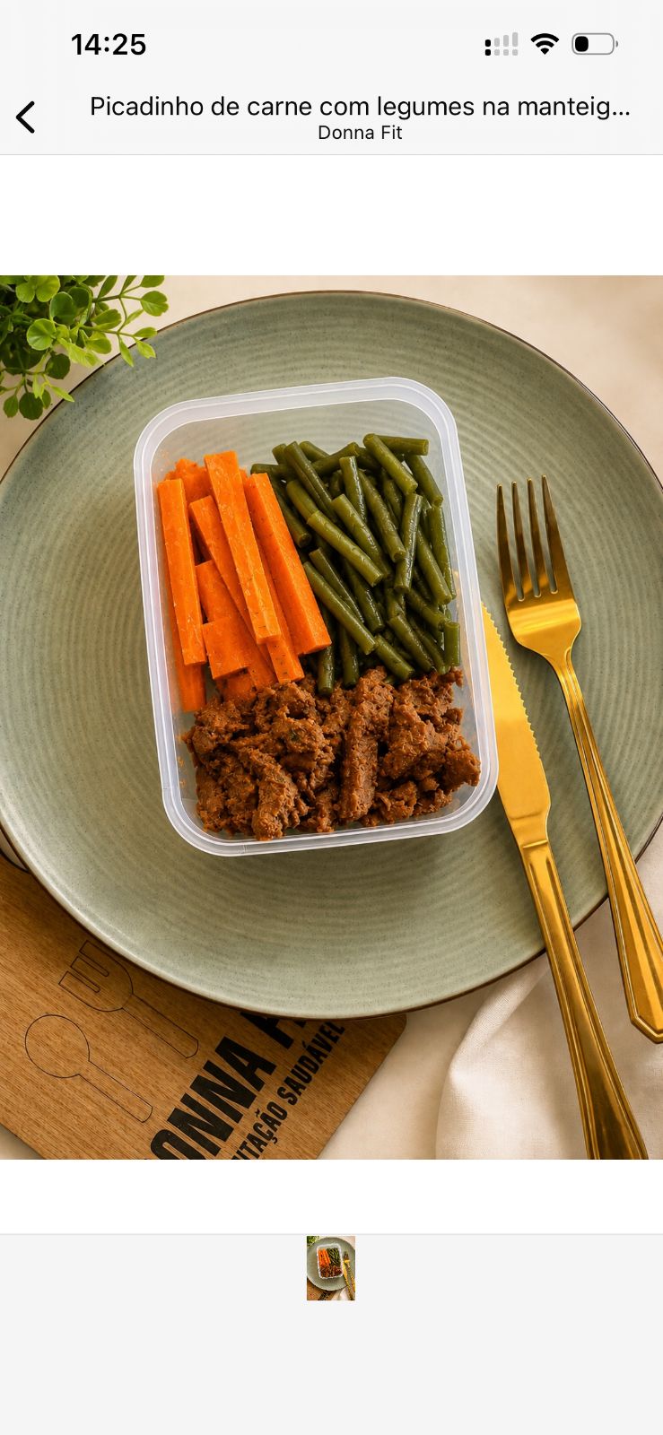 PICADINHO LOW CARB DE CARNE (250G)