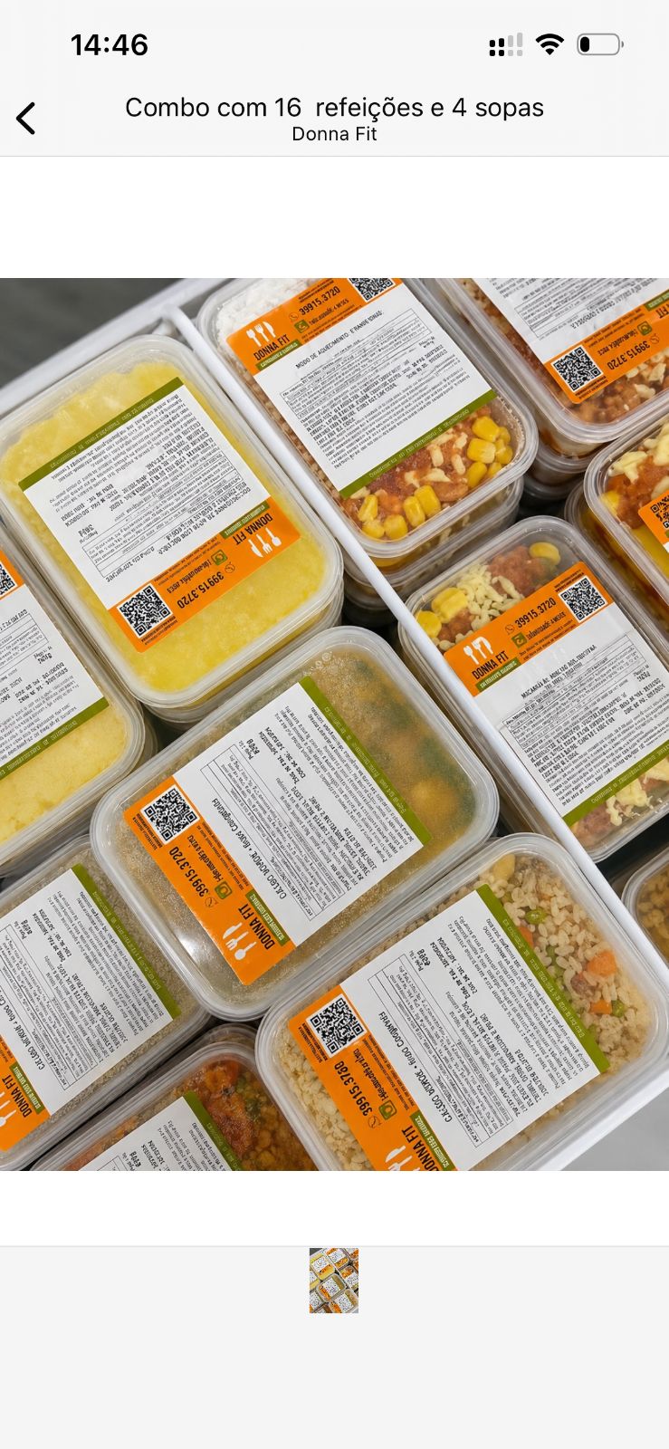 COMBO 16 REFEIÇÕES E 4 SOPAS