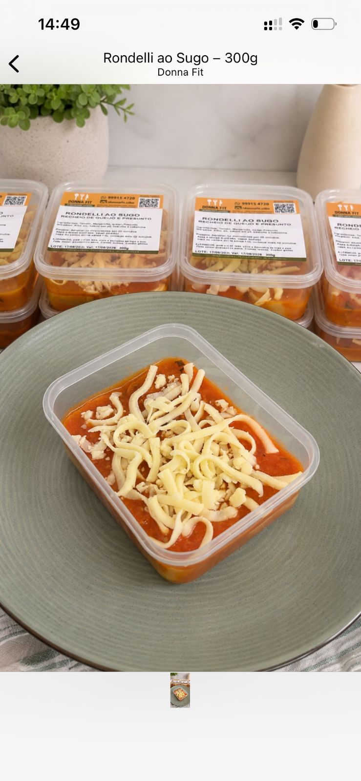 Rondelli ao molho sugo (300g)