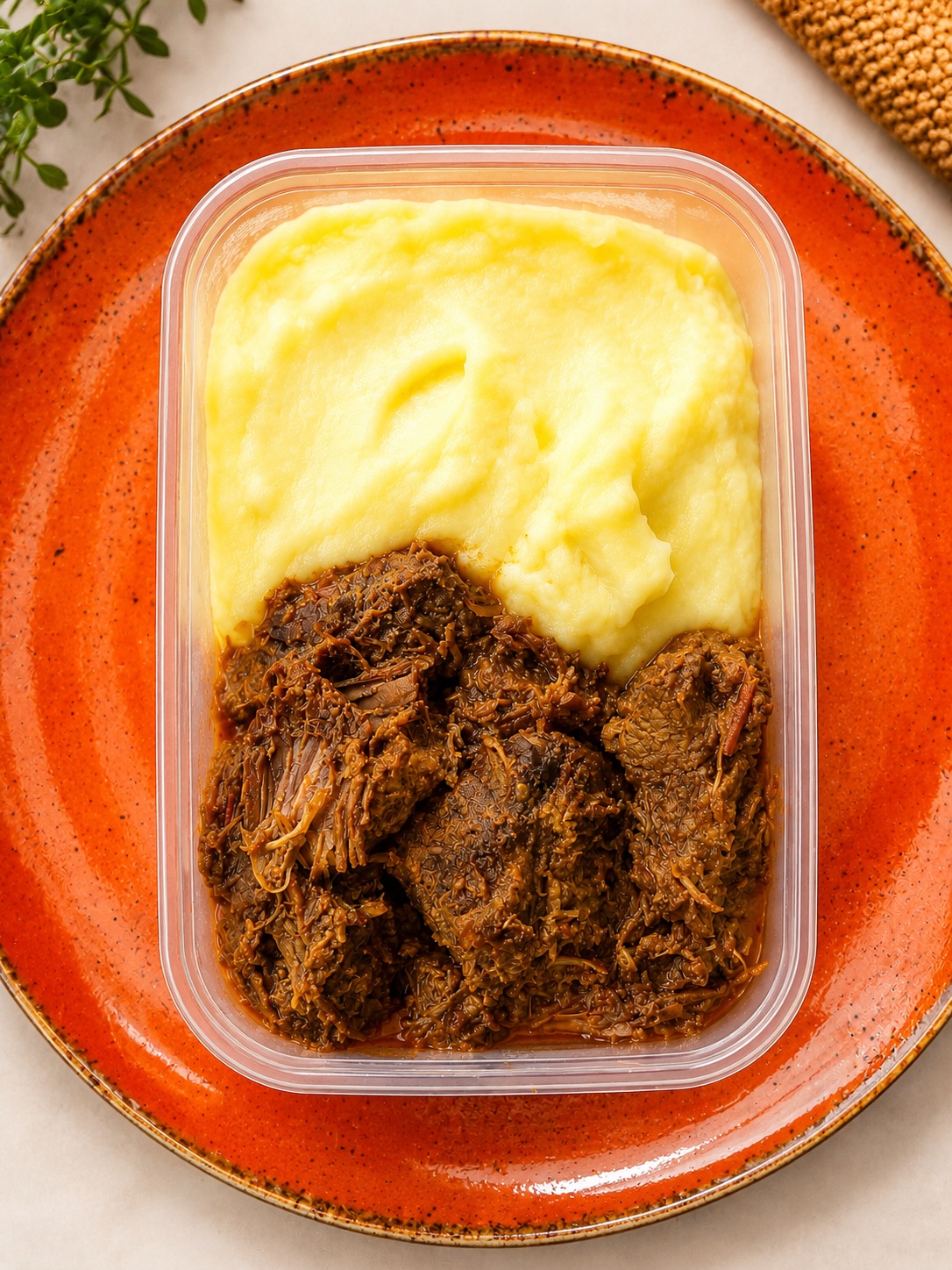Carne de panela com purê de batata inglesa 300g